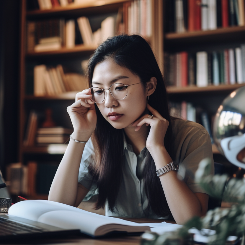 virtual assistant_woman_researching