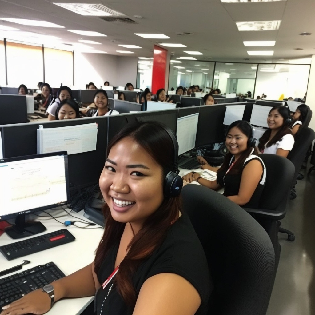 **bpo employees in philippines** - Upscaled by (fast)