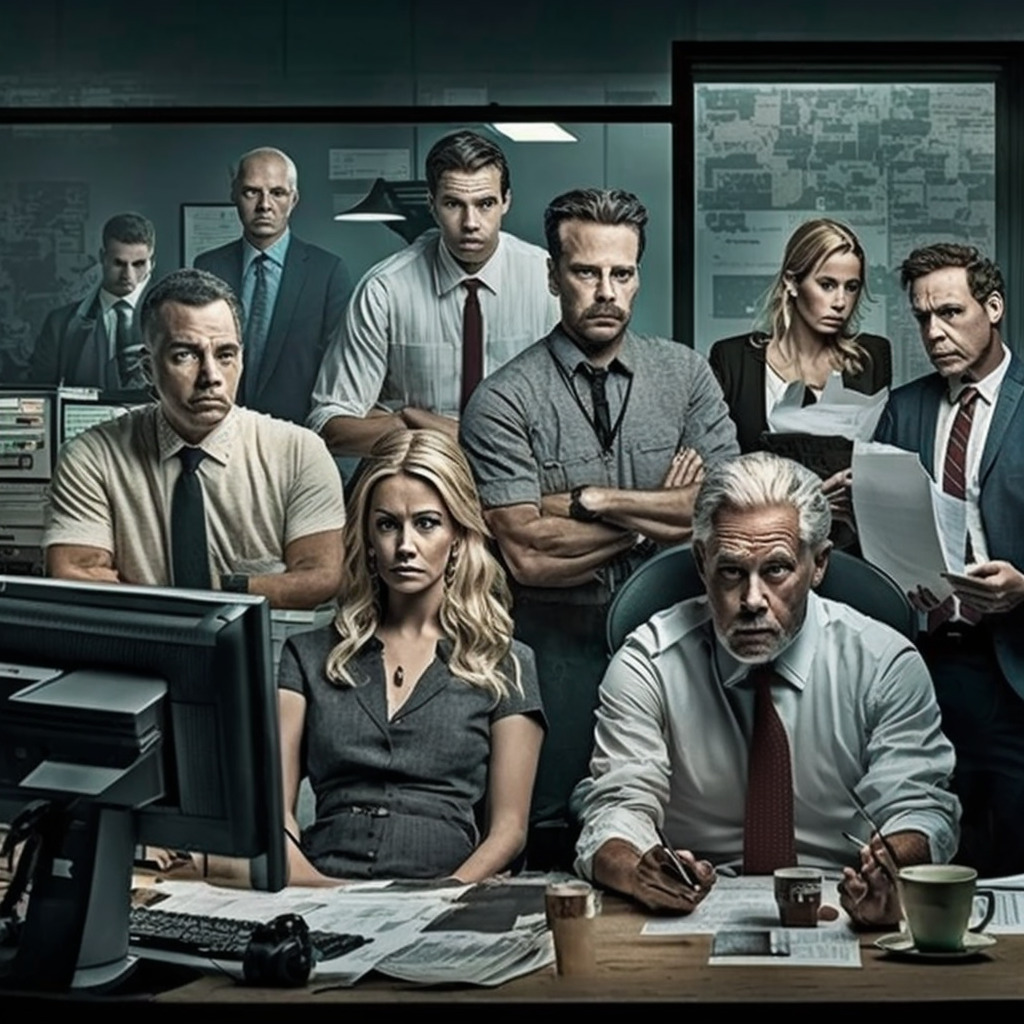 **group of employee in daily office operations** - Upscaled by (fast)